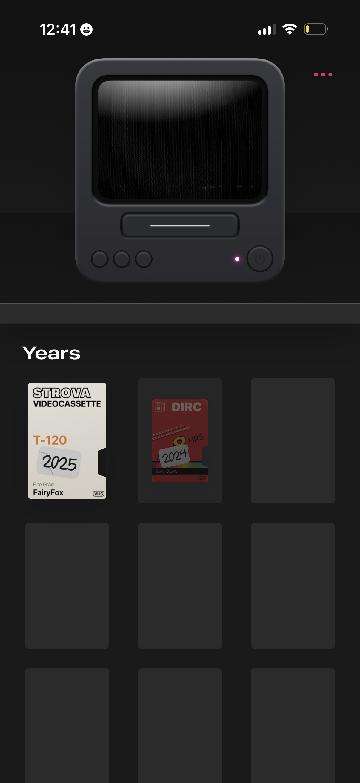 cassette navigation screenshot